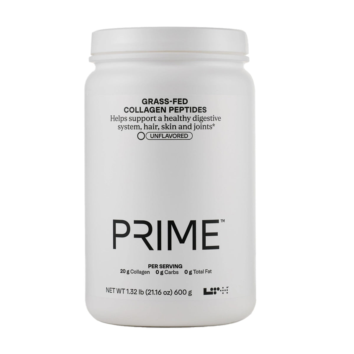 LTH Prime collagen peptides bottle front for joint support and skin health.