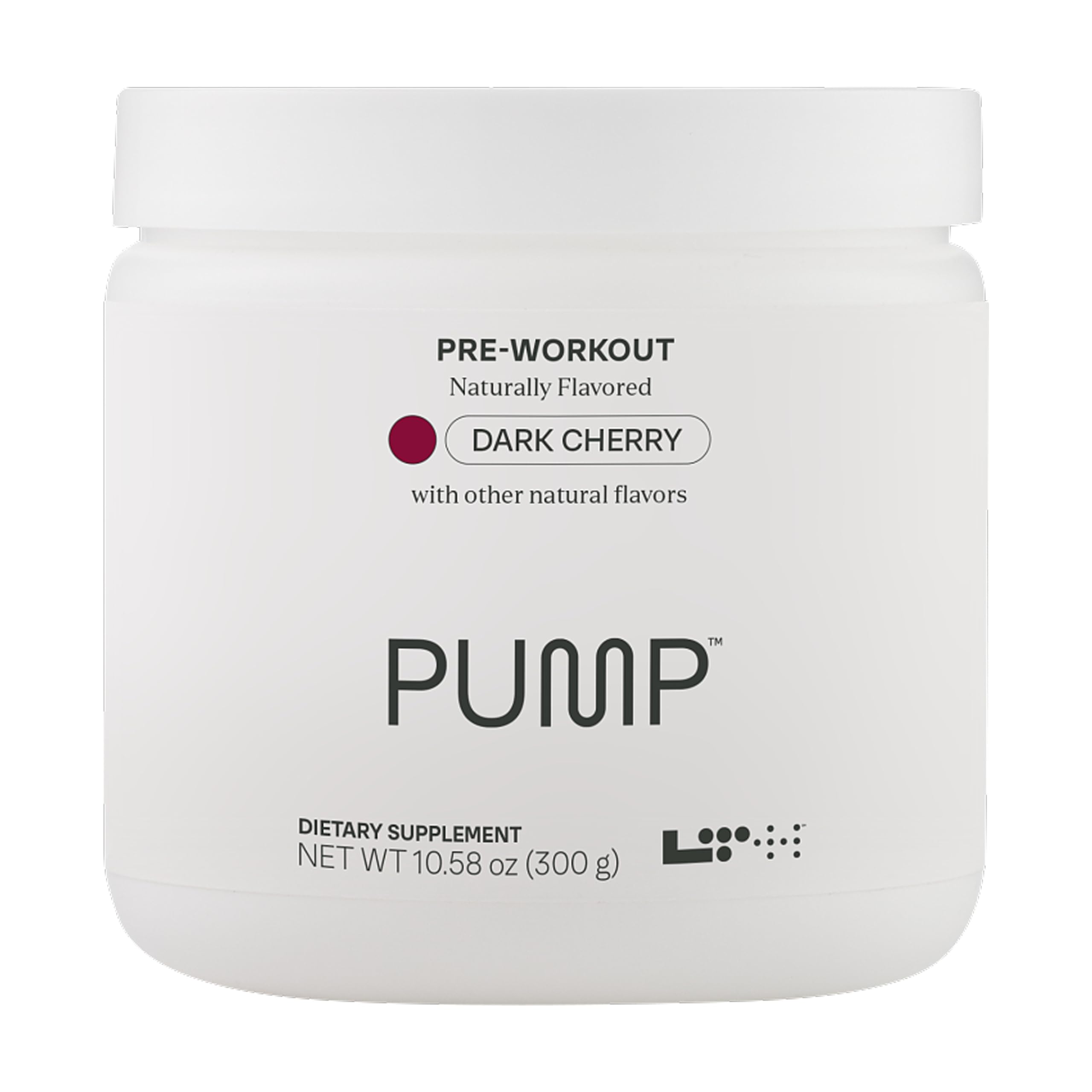 LTH Pump Dark Cherry canister, smooth energy for workouts