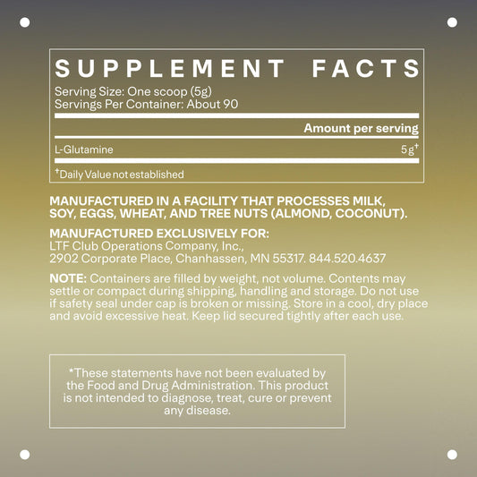 LTH Repair L-Glutamine scoop with powder for quick shakes