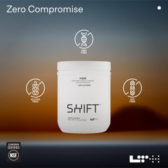 LTH Shift prebiotic plant fibers highlighted in powder form.