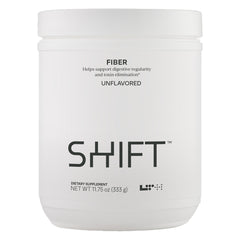 LTH Shift unflavored bottle with prebiotic fiber for daily gut support.
