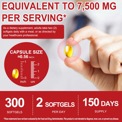 LTQXGT Garlic Oil Softgel capsule in hand emphasizes smooth swallowing.
