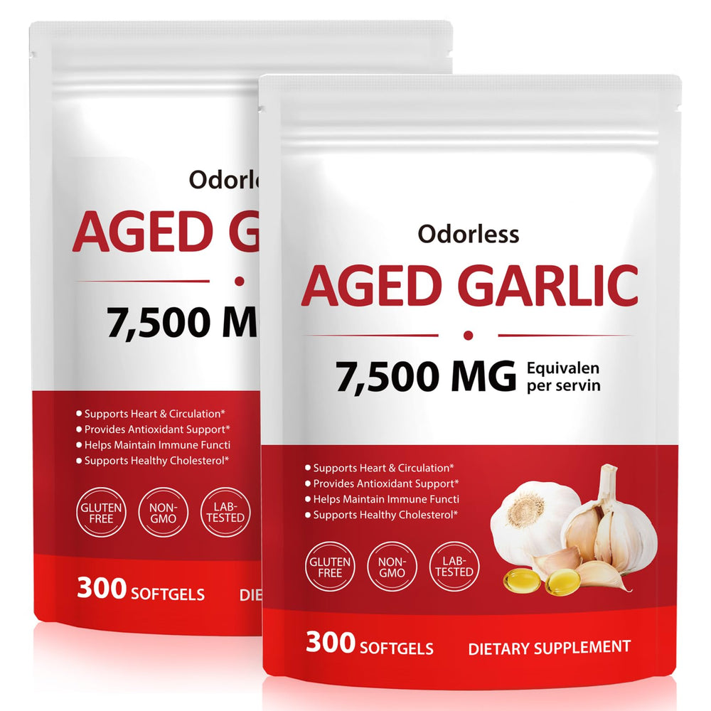 LTQXGT Garlic Softgels bottle showcasing odor-controlled formula for daily use.