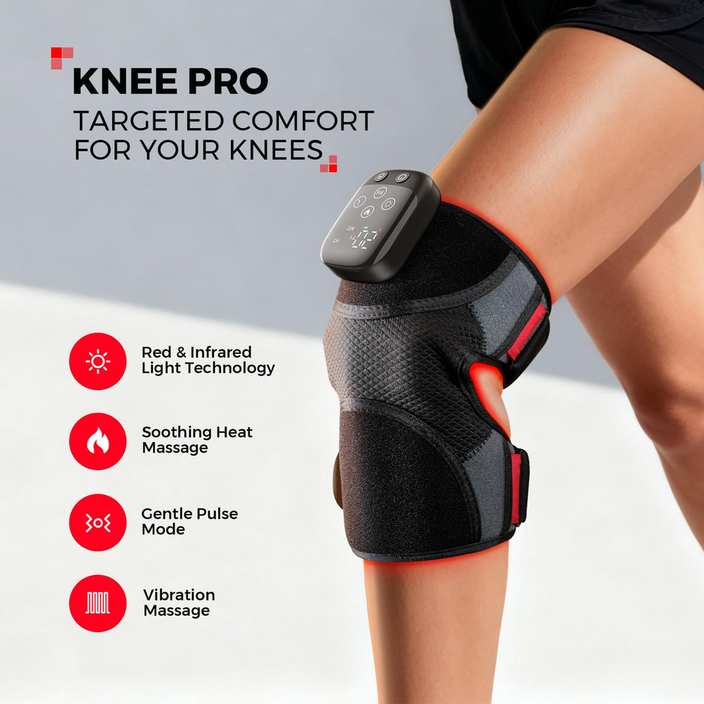 LTW cordless knee massager in portable, wireless design