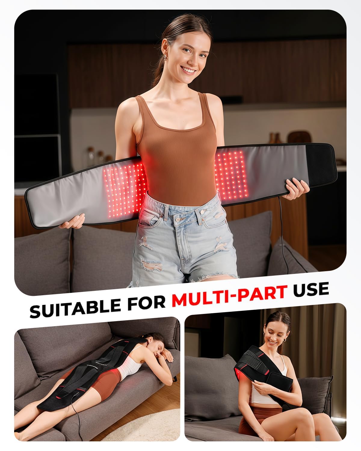 LTW red light therapy belt waist-use at home supports daily relaxation routines