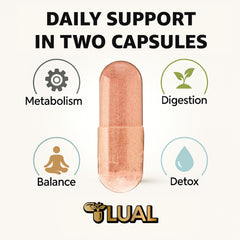 LUAL cinnamon pills on shelf ready to support your routine