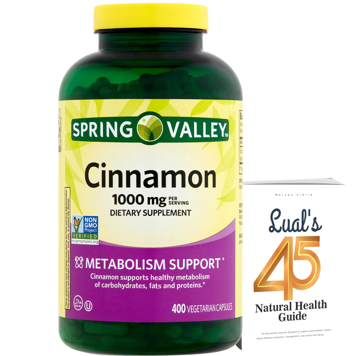 LUAL cinnamon supplement 1000mg bottle for daily wellness