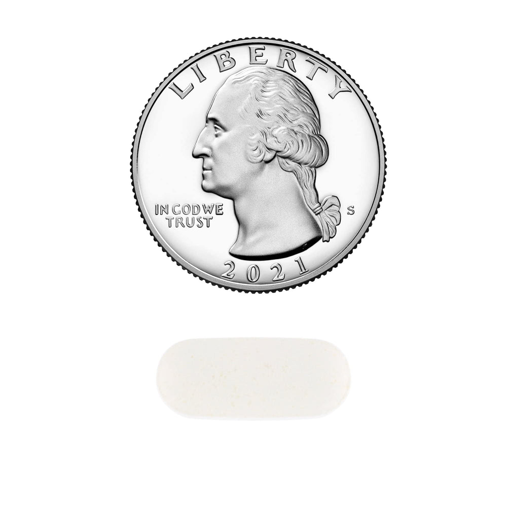 100 caplets bottle ready for everyday use and long-lasting supply.