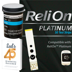 LUAL Platinum meter with mySugr Bluetooth compatibility for easy data syncing.