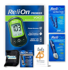LUAL Premier VOICE monitor display shows a large, easy-to-read screen for quick checks