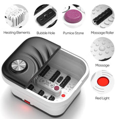LUBBYGIM foot spa with bubbles providing relaxing jet therapy