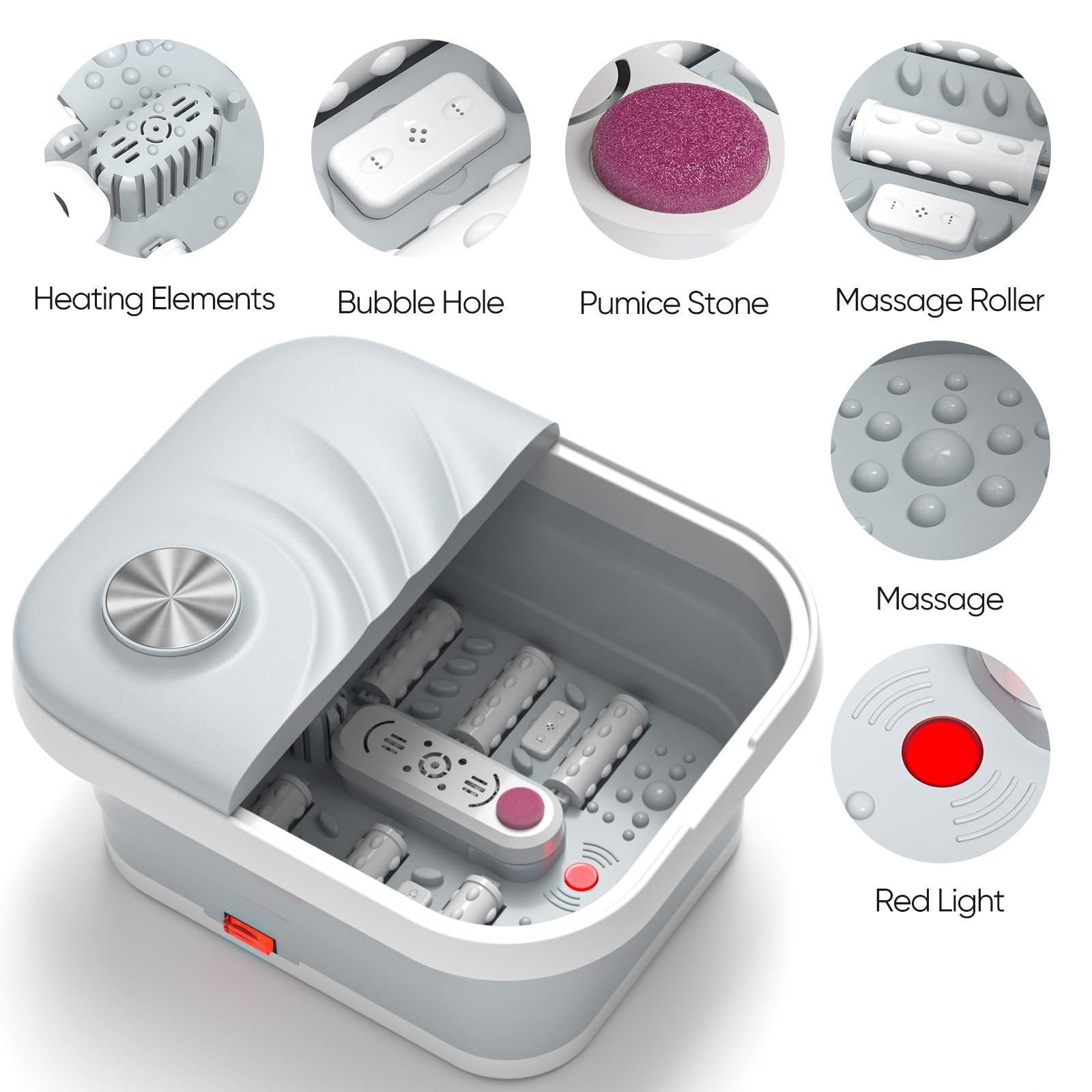 LUBBYGIM bubble feature with detachable box for bath oils