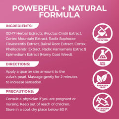 Lubracil Sensation Serum natural formula ingredients highlighted for gentle daily wellness