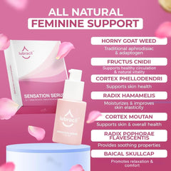 Lubracil Sensation Serum compact travel pack highlighting on-the-go hydration.