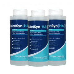 LubriSyn hyaluronic acid liquid bottle supports daily joint hydration and comfort.