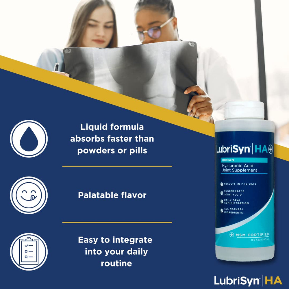 LubriSyn dosing cap ensures precise daily intake.