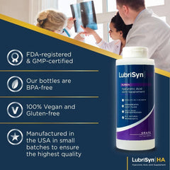 LubriSynHA premium high-molecular-weight HA focuses on joint support.