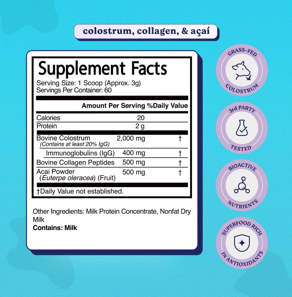 Luci Nutrition Colostrum Powder coffee or smoothie mix demonstrates seamless incorporation into routines.