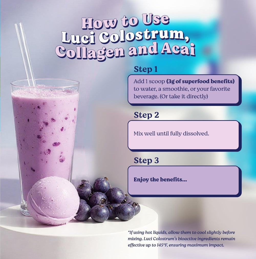 Luci Nutrition Colostrum Powder gluten-free label supports gluten-free diets.