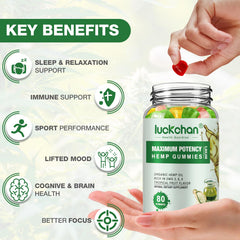LUCKCHAN hemp gummies colorful fruity flavors invite a calming snack