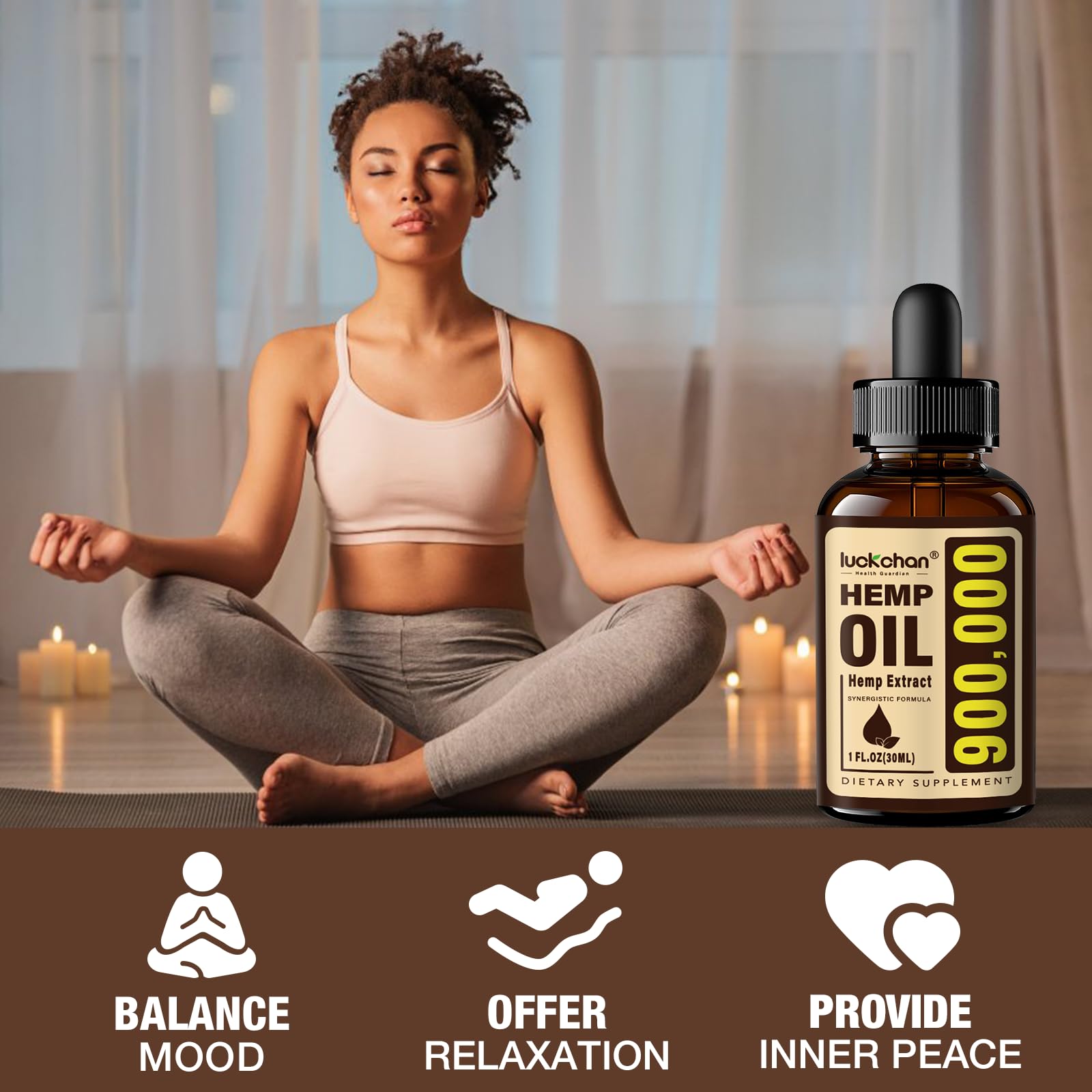 LUCKCHAN hemp oil 4-pack CO2 extraction preserves terpenes and nutrients.