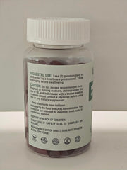 LUCKCHAN Omega Gummies Adults Organic 160 ingredient panel image with organic, non-GMO notes