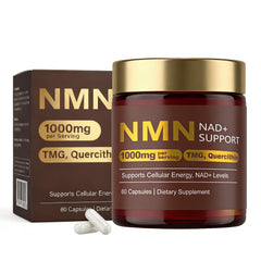 LUCKDATE NMN 1000mg liposomal bottle promoting enhanced absorption and cellular support.