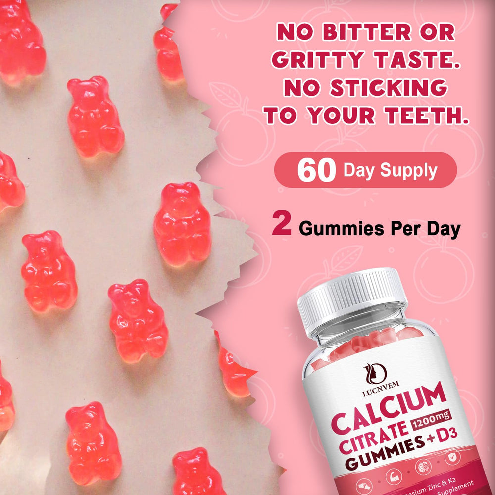 LUCNVEM gummies peach closeup reveals chewy texture and flavor