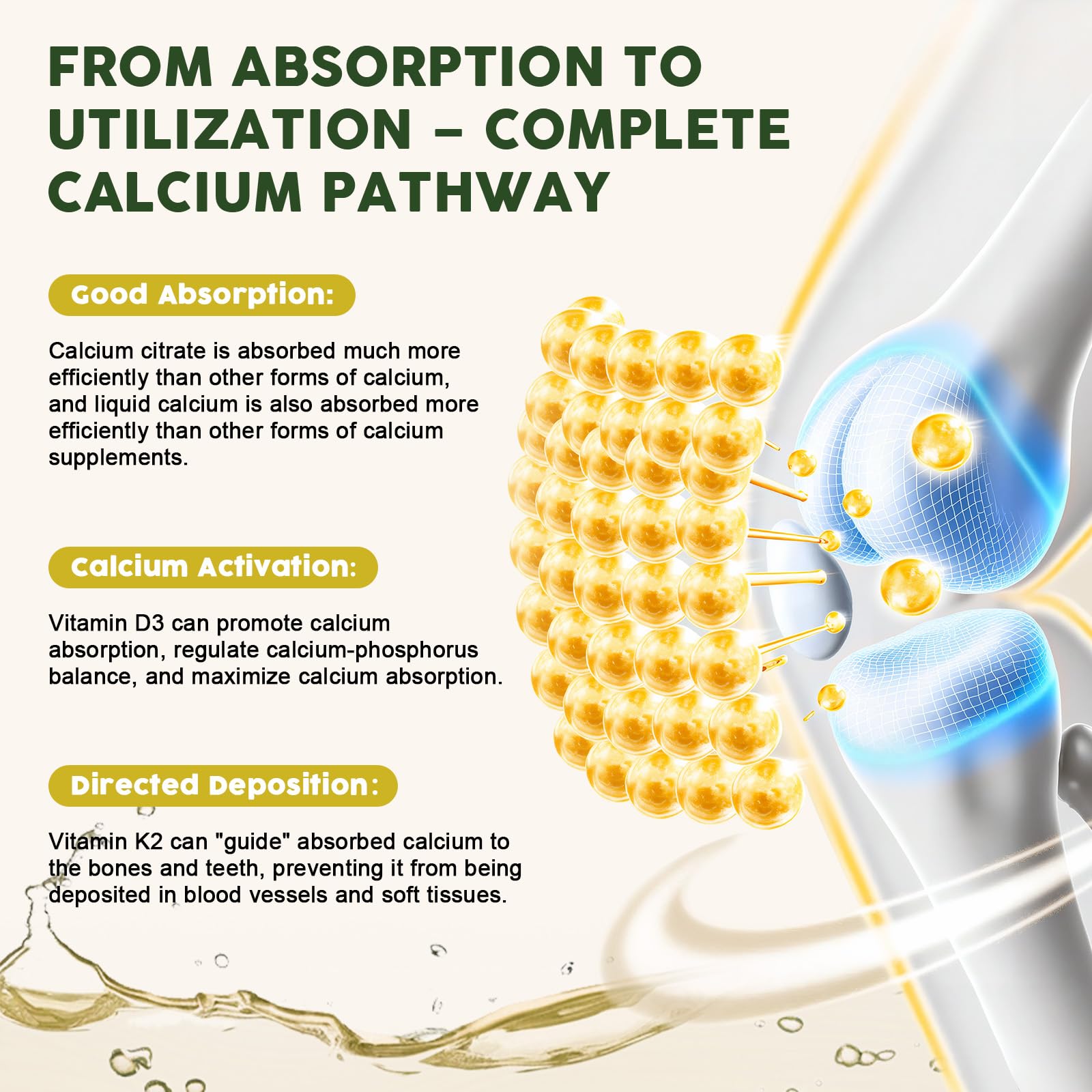 LUCNVEM Pineapple flavor mixed with water creates a refreshing calcium drink