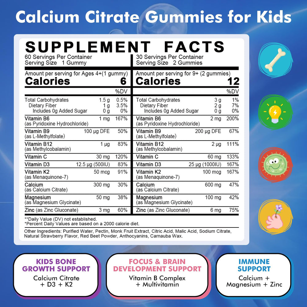 LUCNVEM gummies closeup highlights strawberry flavor and kid-friendly chews.