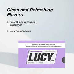 Lucy Nicotine Gum Berry Citrus single piece ready to chew