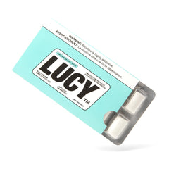 Lucy Nicotine Gum wintergreen packaging highlights easy, on-the-go support for cravings.