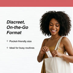 Lucy NRT gum on desk for discreet daytime craving management