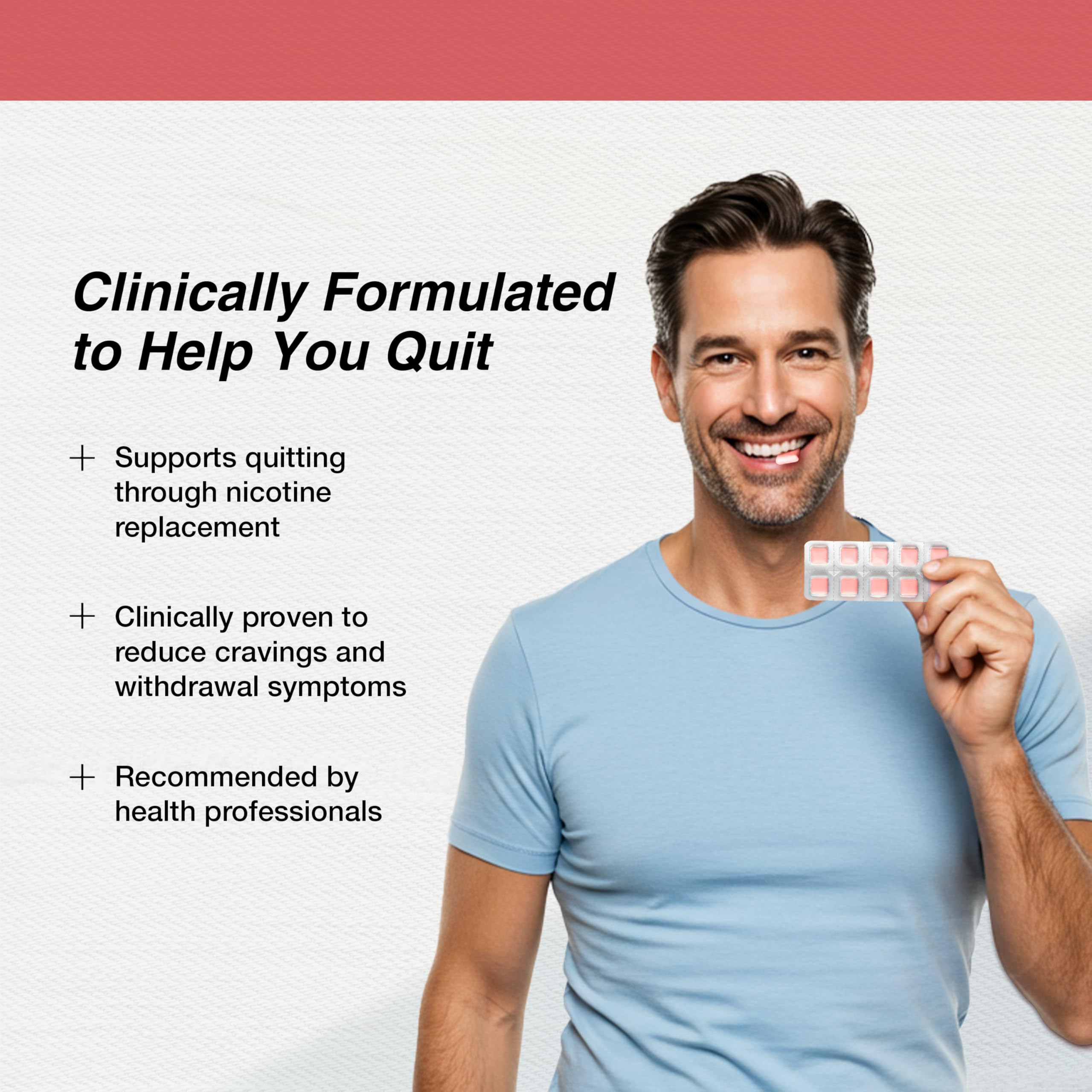 Lucy NRT Cinnamon gum 100-count pack for quit attempts