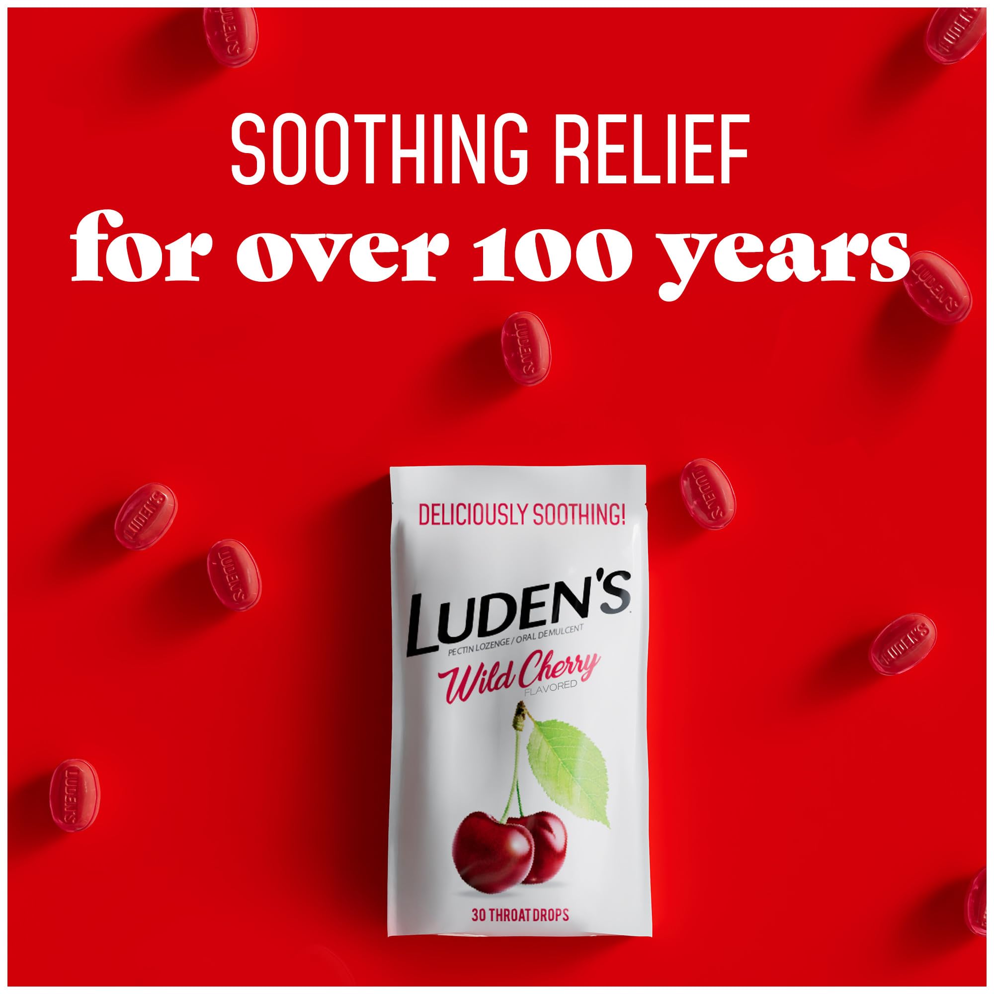 Family-friendly Luden's packaging showing safe-for-3-and-up usage.