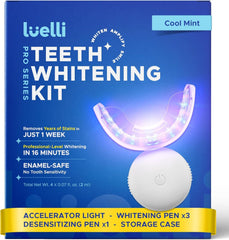 Luelli Teeth Whitening Kit with 32 LED Lights for at-home whitening.