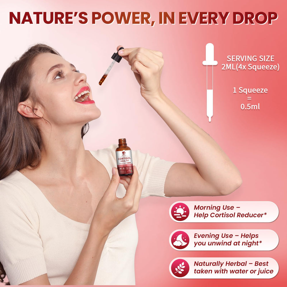 Lukaree Cortisol Drops vegan clean formula bottle label visible