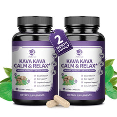 Lukaree Kava capsules bottle front for calming support