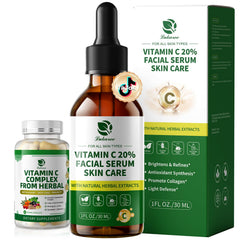 Lukaree Vitamin C serum bottle for radiant, even-toned skin.