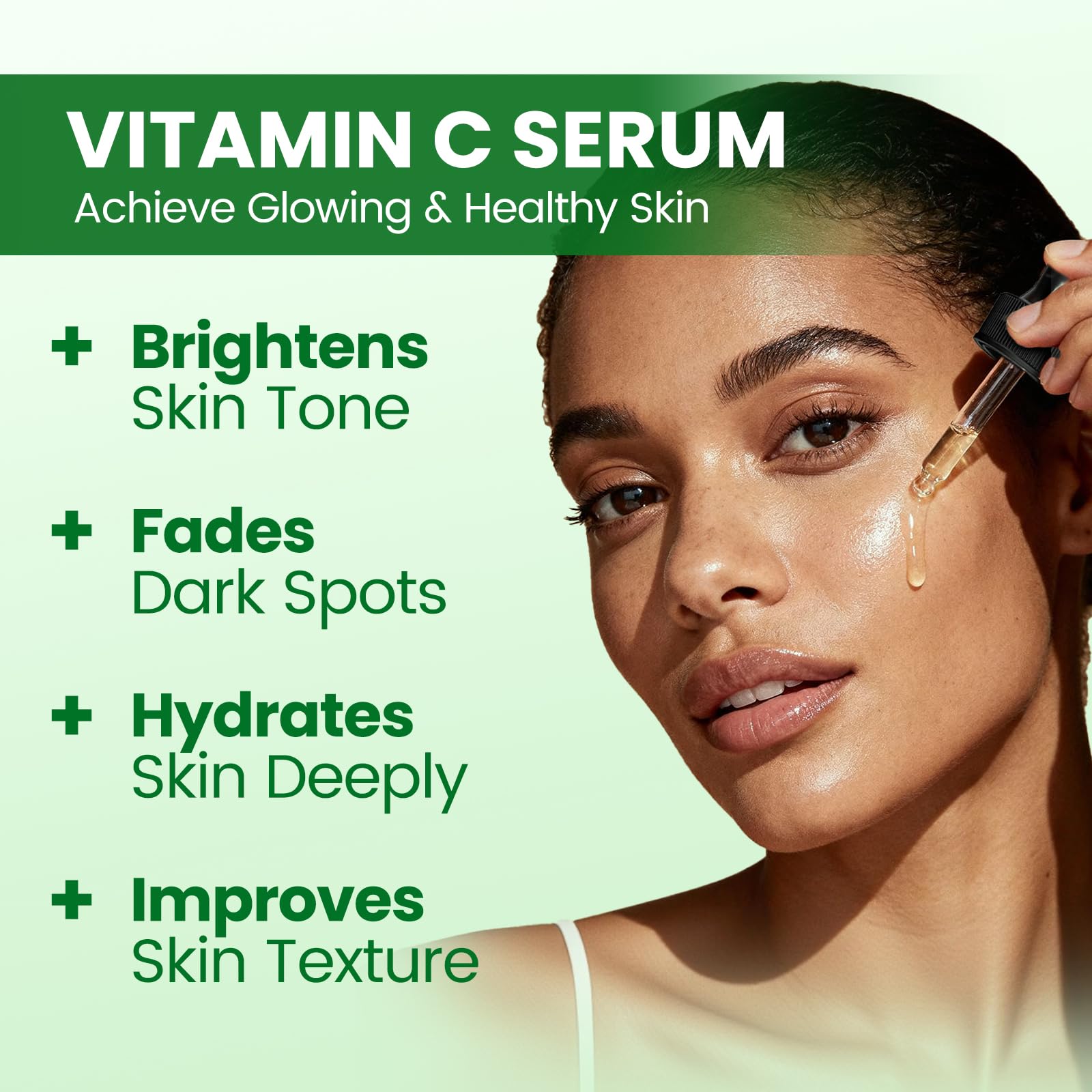 Lukaree Vitamin C serum hyaluronate graphic showing deep hydration.