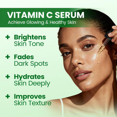 Lukaree Vitamin C serum hyaluronate graphic showing deep hydration.