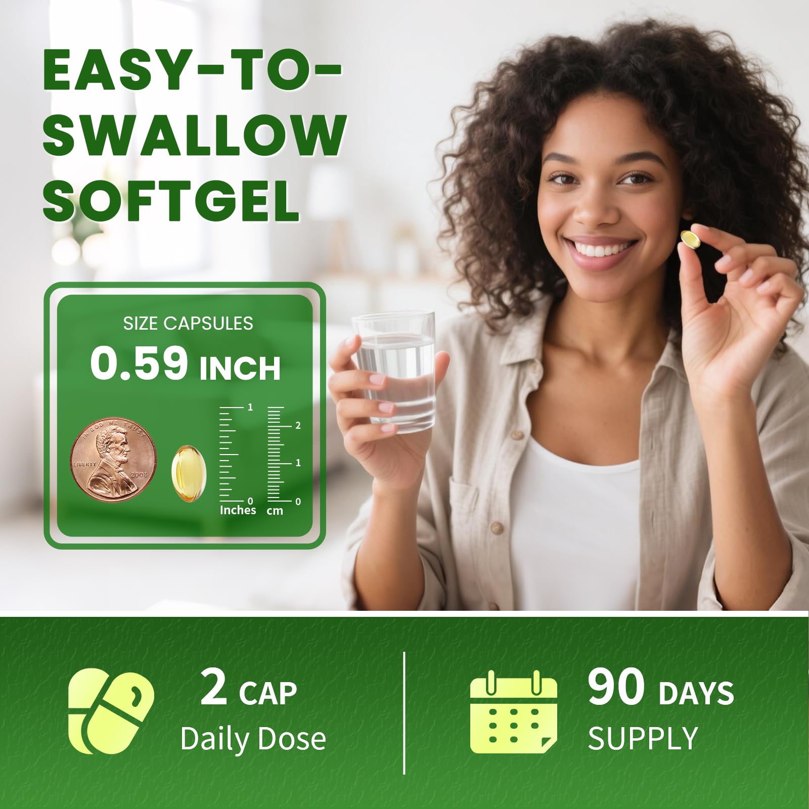 Lukaree vitamin D3 and E capsule graphic emphasizing absorption support