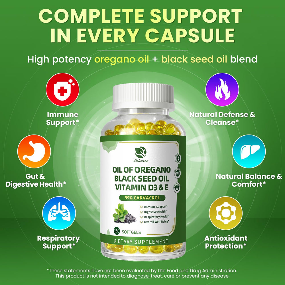 Lukaree vitamin D3 softgels alongside the main bottle.