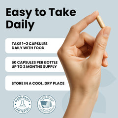 Luma NAC 600 mg capsules serving suggested for daily routine.