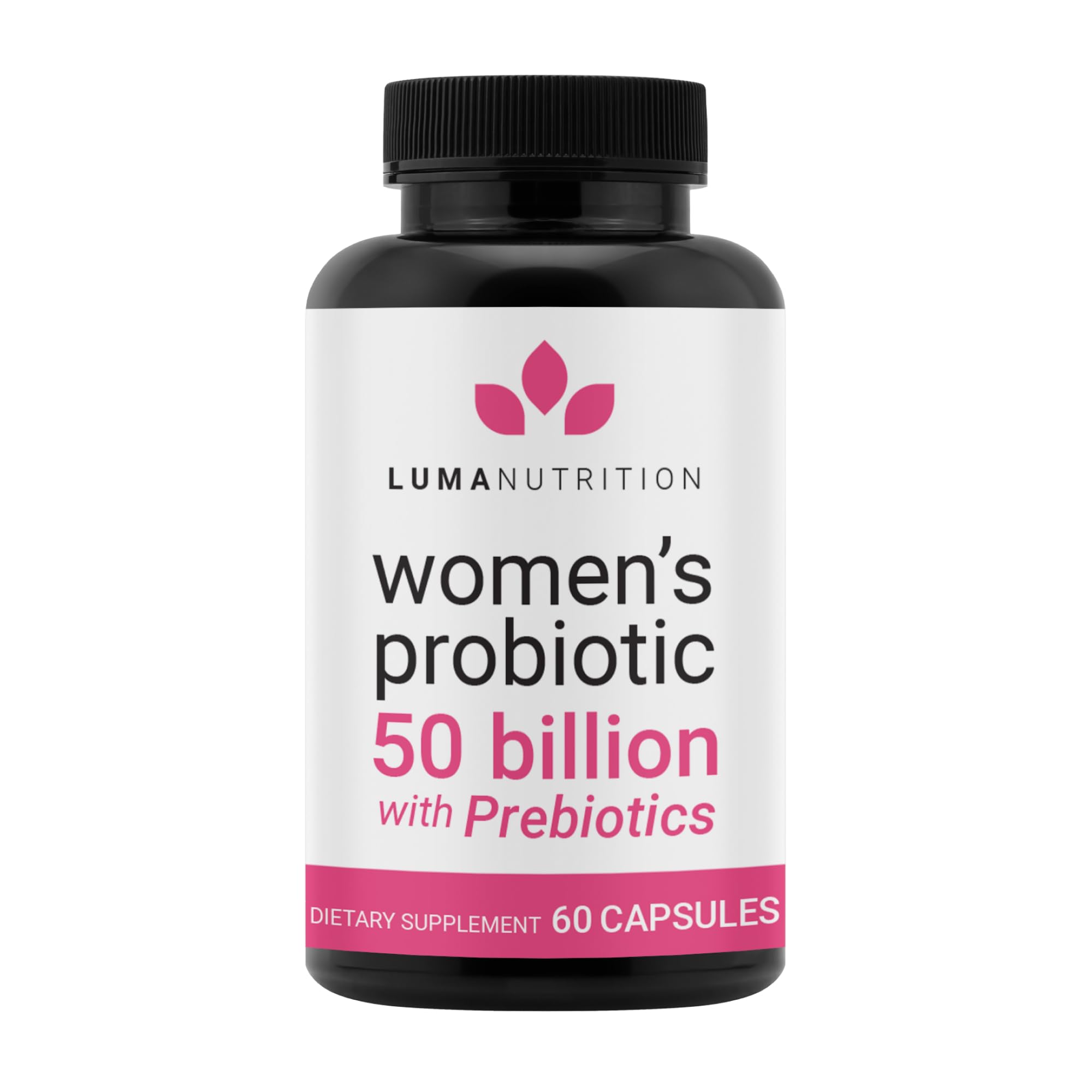 Luma Nutrition Probiotics for Women bottle with 50B CFU for digestive balance