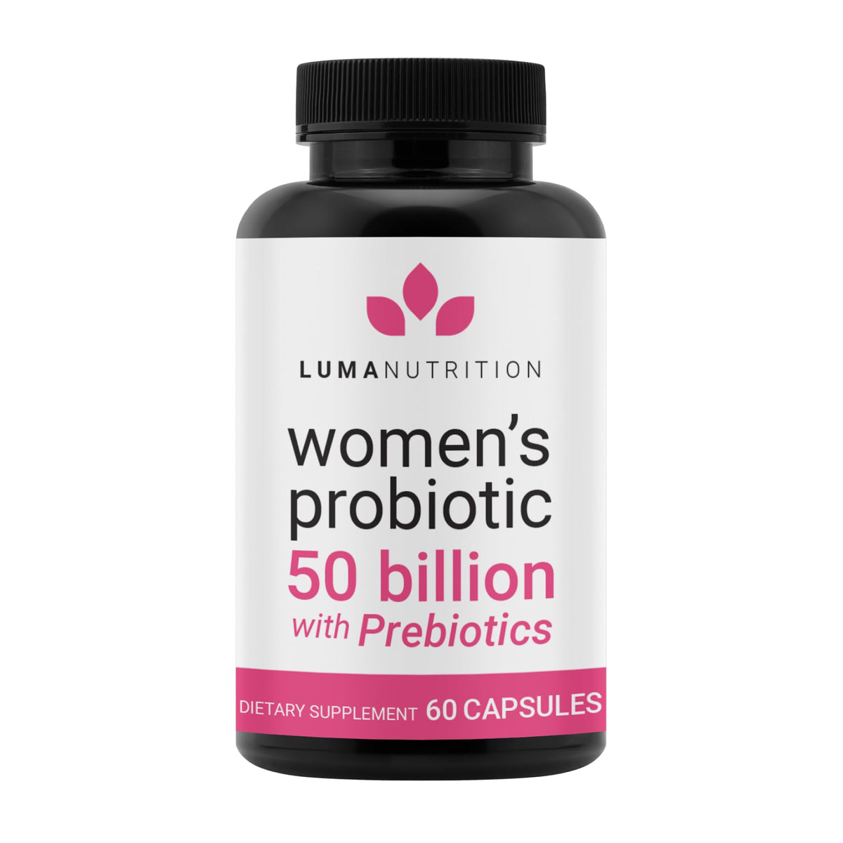 Luma Nutrition Probiotics for Women bottle with 50B CFU for digestive balance