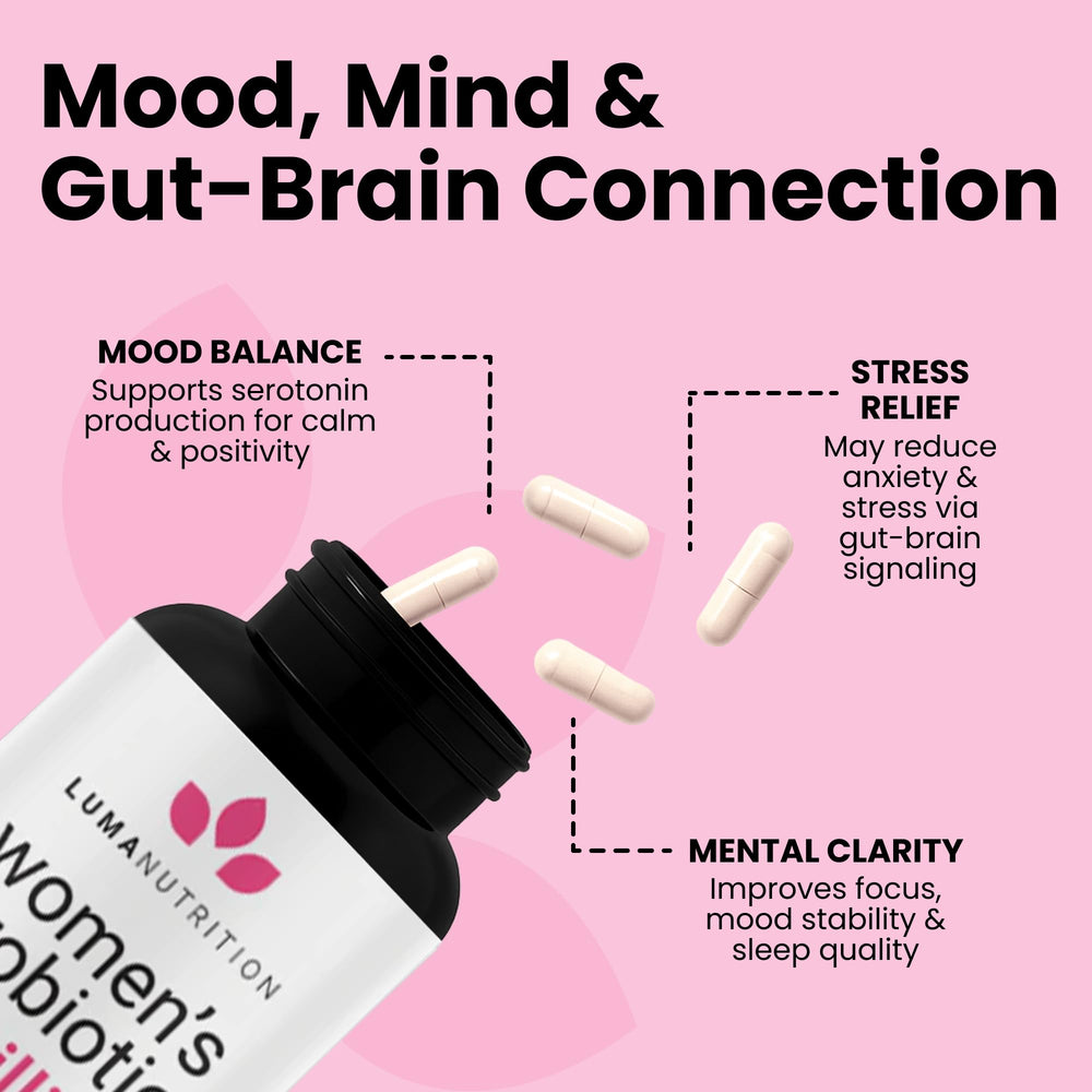 Luma Nutrition Probiotics for Women focus on feminine health and balance
