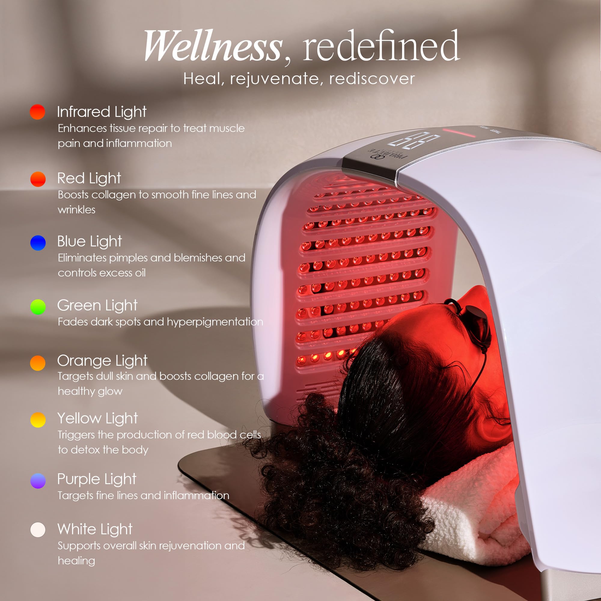 LumaLux Dome ultra-wide curved design for flexible positioning