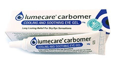 Lumecare Carbomer Eye Gel 3x10g tubes for soothing comfort during dry eye moments