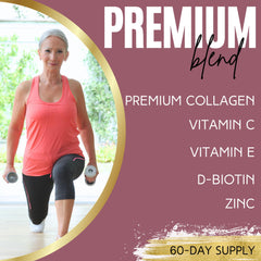 Lumen Naturals Collagen Gummies user taking a gummy for a convenient routine